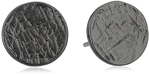 Pilgrim Jewelry Damen-Ohrstecker Messing Ear post 1.0 cm Hämatit-Farbe 281346043