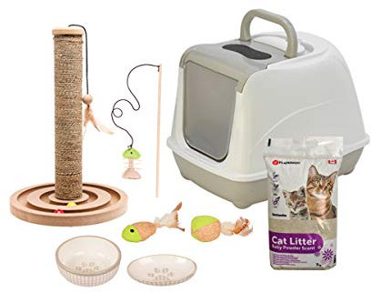 Karlie 560146 Kratzbaum Seegras mit Spielzeug H: 44cmø:30cmBrigitte