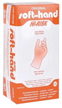 Soft-Hand H9 7050 Hi-Risk Handschuhe, puderfrei, S (50-er Pack)