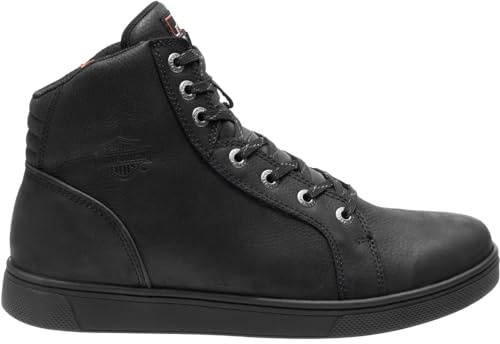 Harley-Davidson Men's Watkins Leather Motorcycle Boots D93517 (Black, 10)