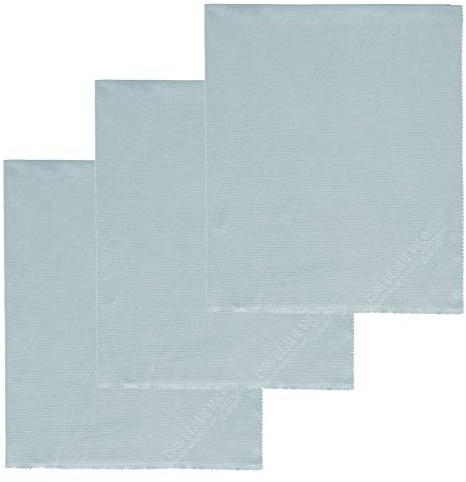 Das blaue Wunder Cristall Ultrasonic I für Bildschirme, Gläser, Fenster I Reinigungs- und Trockentuch I 40 cm x 50 cm I fusselfrei (Grau, 3)