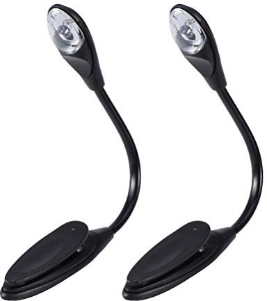 NUOBESTY USB-Schreibtischlampe Tischlampe 2st Leselicht Clip-leselampen Leselampen Für Bücher Im Bett Clip-bettlicht Buchlicht Nachttischlampe Led LED-Schreibtischlampe