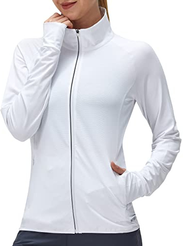 KPSUN Vêtement de protection solaire UPF 50+ à manches longues pour femme - T-shirt léger pour activités de plein air