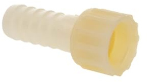 tecuro gerade Schlauchtülle Ø 16 mm x ÜWM 1/2 Zoll, PA (nylon 66), natur