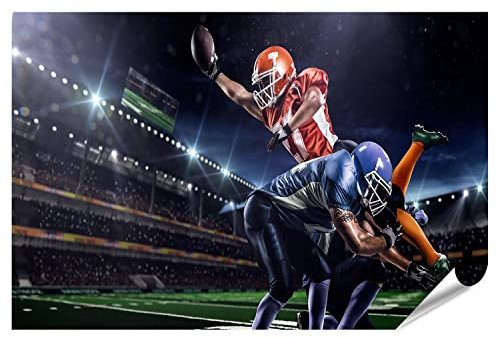 islandburner XXL Bild Poster American Football Spieler Action Stadion Stadion Super Bowl Premium Bilder Fotodruck IKNT-PGR