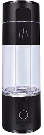 Alkadrops Hydrogen-Rich Water Bottle Generator Max Concentration Molecular Up to 5000PPB Portable hydrogen water Maker Machine | PEM Membrane & SPE Technology Ionizer Type-C Recharge new (Black)