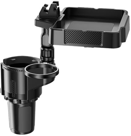 Kasmole Getränkehalter-Essenstablett, Getränkehalter-Tablett - Getränkehalter-Expander,Multifunktionales Autotablett, praktisches Autozubehör und Auto-Gadgets zum Essen und Trinken im Auto