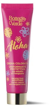 Bottega Verde - Aloha, Crema Colorata Uniformante, 25 ml, Protettiva, con Estratto di Frangipane, Colore Abbronzato