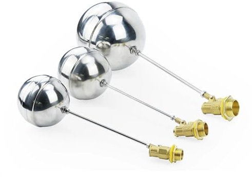 1/2 3/4 1 Zoll Messing Schwimmerventil Kalt- und Warmwassertank Schwimmendes Kugelventil SS201 Stem Flow Control Zisterne/Ausdehnungsgefäße 1St (Size : 1, Color : 2Pcs)
