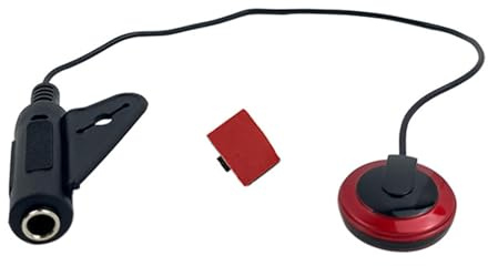 6,35 mm selbstklebender Gitarren-Tonabnehmer für Bass, Violine, Banjo, Mandoline, Ukulele, Piezo, stabile Kontakte, Gitarren-Tonabnehmer