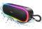 MEGUO Bluetooth Speaker 20W Loud Wireless Speakers with RGB Lights, Portable Speaker, IPX7 Waterproof, Bluetooth 5.1, Microphone Input, 12H Playtime, Outdoor for Party Camping BBQ