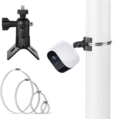 Masthalterung Halterung,für Arlo Pro Ultra,Wyze,Eufycam 3, 3C, 2, 2C,mit 1/4 Schraube Verstellbare,Kamera Halterung Wandhalterung,Ring Kamera Halterung,Outdoor Camera Halterungen