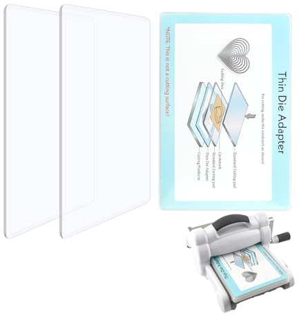OTCRAFT 3 Stück/Set Standard-Schneidpads und dünner Stanzadapter für Stanzmaschine für Stanzmaschine; transparente Polycarbonat-Schneidpads, Stanzplatten, DIY, Scrapbooking, Papierbasteln