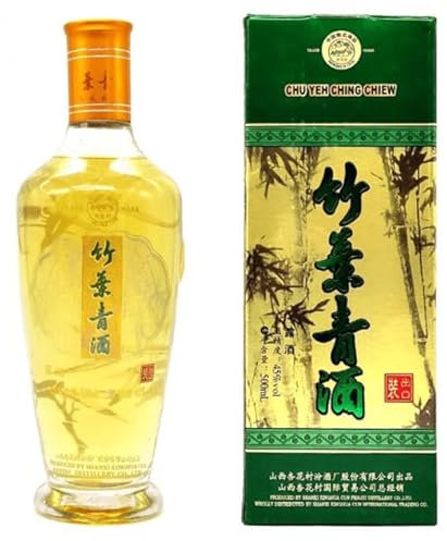 ZenMarket Liquore di Bambù, Grappa di bambù Chu Yeh Ching Chiew TOP SELECTION 45%, Liquore di Bambù Ristorante Cinese, 500ml