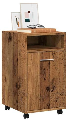 ShGaxin Rollenschrank 33x38x60 cm Sperrholz antik Schrank Flurmöbel Wohnzimmermöbel Lagermöbel 856562