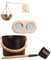 Accesorios para Sauna - Set práctico para herramientas de baño, equipo de spa con cuenco de cuchara, monitor de calor | Comodidad para retiros interiores, rutina de desintoxicación, muscular,