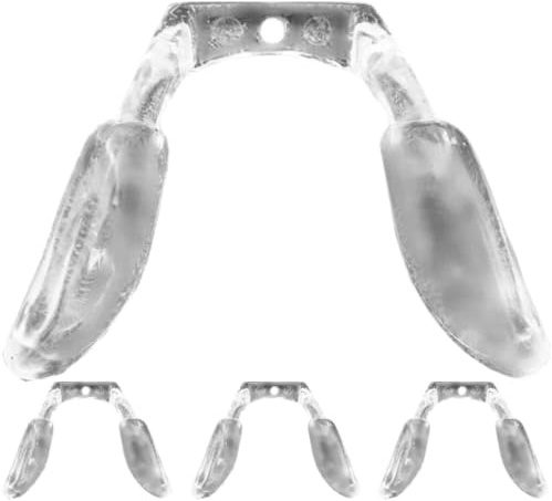 4 Pièces Plaquettes Nasales Confort Antidérapant pour Silicone, Lunettes | Coussinets de Nez Souples, Coussinets de Lunettes Nez, Embouts Nasaux pour Lunettes