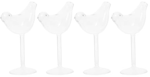 Ipetboom Bicchieri da Vino in Vetro Trasparente a Forma di Animale Calici Eleganti per Cocktail Feste e Occasioni Speciali Materiale Premium per Uso Pratico e Confortevole