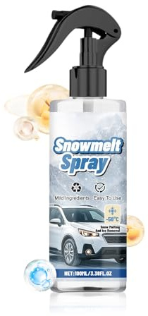 Spray antigel - Antigel pour vitres longue durée de 100 ml, spray antigel hiver, agent de dégivrage pour neige | fusion et dégivrage pour VUS RV Sedan Minivan Auto Automotive Accessoire de Viagg