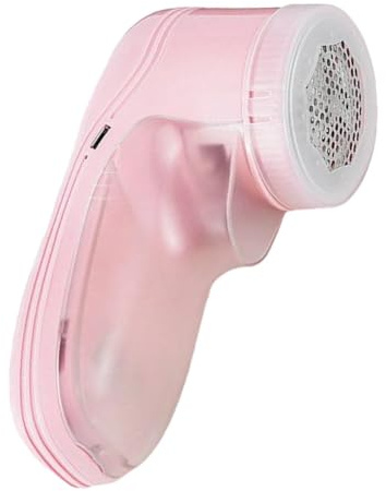 Gettimore Anti-Pilling Electric Fabric Shaver, Rechargeable Lint Remover Clothing, Bedding, Furniture with Safety Lock and Large Collection Box, Pink