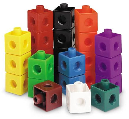 Learning Resources LER7584 Snap Cube Set, Multicoloured