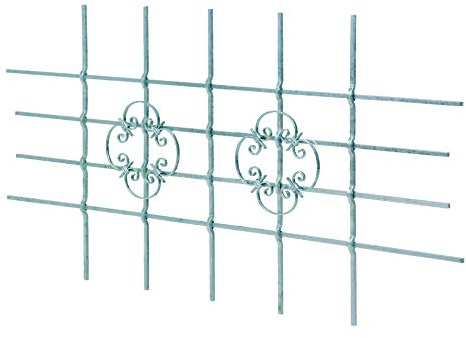 Alberts 553555 Fenstergitter Salzburg | Fenster-Gitter für außen als Einbruchschutz | feuerverzinkt | 1680 x 840 mm | kürzbar bis 1090 x 510 mm