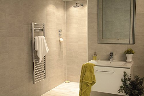 Swish Marbrex Moonstone Large Tile Effect Bathroom Wall Panels Shower Cladding (3, Large Tile)