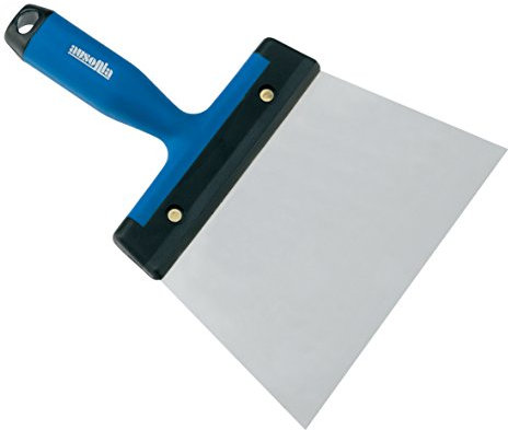 Ausonia - Spatola per rasare Inox cm 20 manico in plastica bimateriale