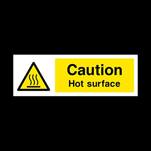 Caution Hot Surface Sticker/Self Adhesive Sign - Food Hygiene/Hot Water/Oven/Warning (FP72)