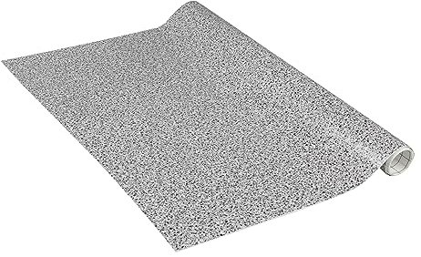 Venilia Pellicola adesiva, Grigio granito aspetto pietra grigio, 67,5 cm x 1,5 m, Spessore 95μ, Pellicola autoadesiva per mobili o cucina, carta da parati, PVC senza ftalati, Prodotto in UE