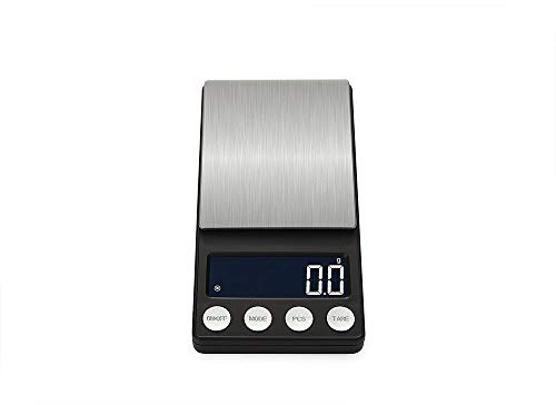 Balance numérique de cuisine - Balance de poche - 500 g x 0,01 g - Affichage LCD - Pour la nourriture et les bijoux - Noir