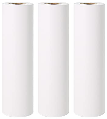 Flytise 110 * 30mm rouleau de papier thermique non adhésif blanc sans BPA papier de 10 ans de longue durée pour imprimante thermique portable L3, 3 rouleaux