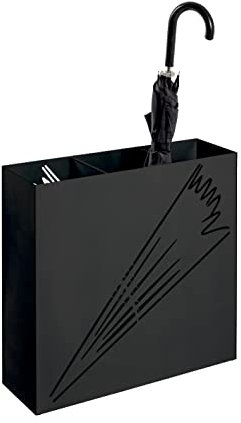 HAKU Möbel Schirmständer schwarz, Metall - Maße: B 50 x H 48 x T 16 cm, Style: Modern