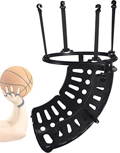 Pro Kunststoff-Basketball-Rückprallsystem – Verbessern Sie die Schießfähigkeiten mit leichter Aufhängung zum Aufhängen – ideal für Innen- und Außenreifen