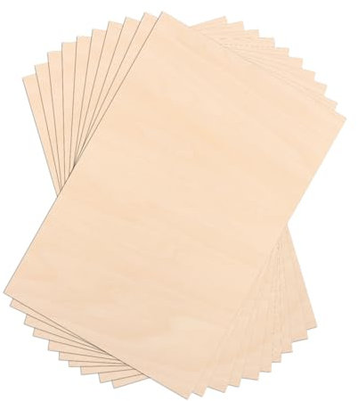 LDXDRU 300 x 200 x 1,5 mm Balsaholz, 20 Stücke Bastelholz Platten Sperrholzplatte Hobby Holz Sperrholz Platte Holzplatten Zum Basteln für Laserprojekte, DIY Modell, Kunst und Handwerk, Gemälde