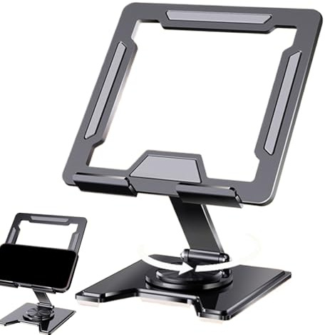 Tablet-Ständer, hohl, aus Metall, Tablet-Halterung, drehbarer Tablet-Ständer, Desktop-Tablet-Dock-Halterung, Tablet-Halterung, stabil für Konferenzräume, Büros