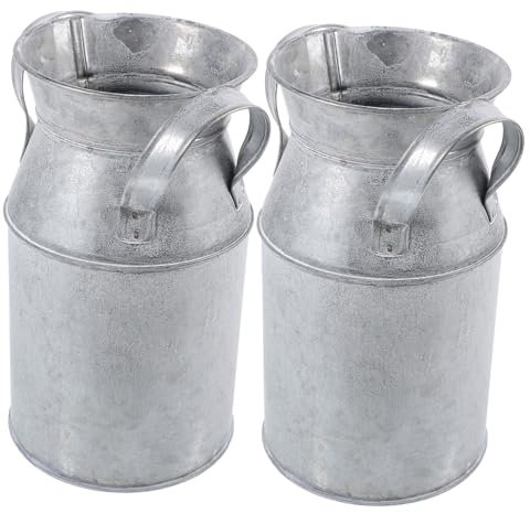 MERRYHAPY 2pièces Seaux à Fleurs Rétro Décoratifs Tonneau Vintage pour Jardin Outils De Fleurs Seaux De Jardinage pour Plantes Séchées