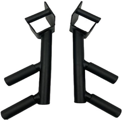 Power Rack Attachment Split Parallel Bars Narrow & Wide Dips Double Handles for Chest Bizeps Exercise Fitness