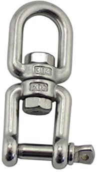 SEWOART 2stücke Metall Drehhaken Aufhängehaken Praktischer Drehwirbel Metallring Klein Edelstahl
