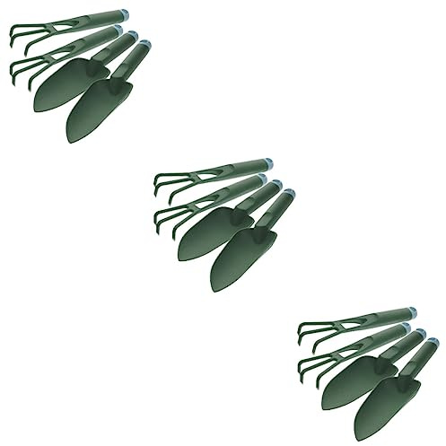 ibasenice 6 Ensembles Outils de Jardinage Ergonomiques Plastique Pelle et Râteau pour Plantation Adaptés pour Plantes Bouturage et Entretien Terreau Kit Pratique pour Amateurs de Jardinage