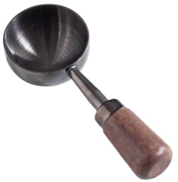 Cuchara medidora de café, capacidad de 30 g, cucharadita para condimentos de té sueltos, mango corto