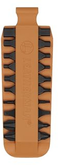 Leatherman Bit Kit #4, Naranja | Juego de Puntas para Multiherramientas, 10 Puntas S2, Kit Compacto para Bricolaje, Camping, Ciclismo y Reparaciones