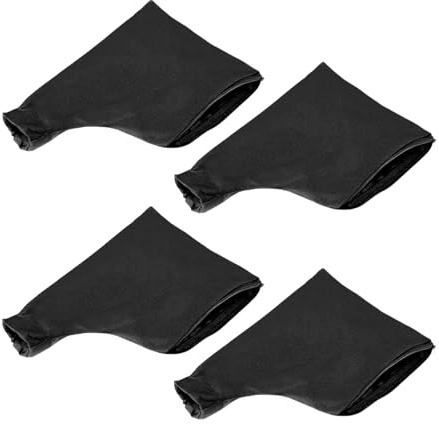 4 Pack Universal Planer Dust Bags Zipper Dust Collector for Mitre Saw | Adjustable secure fit, quick easy emptying, reusable durable, traps sawdust & chips, fits various power tools