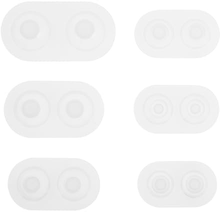Moldes de Ojos de Muñeca de Silicona para Resina Epoxi, 6 Piezas | Reutilizables y Lavables, Color Blanco, para Manualidades DIY y Adornos de Halloween