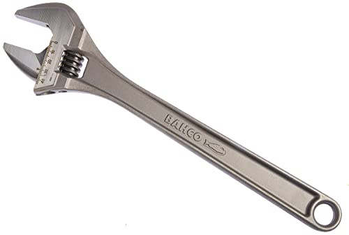 Bahco Schraubenschlüssel Rollgabelschlüssel, Metall Griff, Backenweite 44mm, / Länge 380 mm