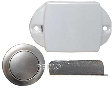 Push Lock Möbelschloss silber matt