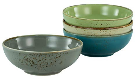 Creatable, 23420, Serie Nature Collection - Smoothibowl, 4-teiliges Geschirrset für 4 Personen, Bowl-Set aus Steinzeug, spülmaschinen- und mikrowellengeeignet, Qualitätsproduktion