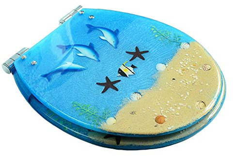 Toilettendeckel absenkautomatik,WC-Sitz mit Absenkautomatik, Schnellbefestigung, Metallscharnier, robuster Harz Klodeckel, WC-Deckel in ovaler U/O/V Form,Wc Sitz für übergewichtige