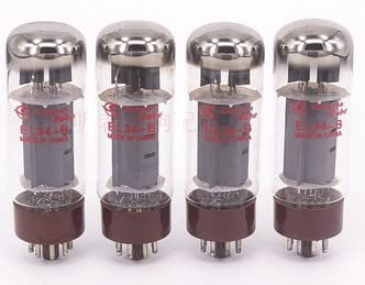 JINGERL HiFi EL34 EL34B Amplificatore del Tubo elettronico HiFi El34-b Tubo elettronico HiFi Amplificatore a Tubo for aspirapolvere Audio (Color : 4piece)