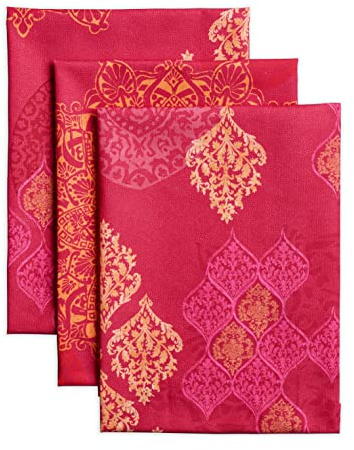 Maison d'Hermine Küchenhandtuch 100% Baumwolle (50 cm x 70 cm, Set von 3) | Küchenhandtücher Tischgeschirrtücher zum Muttertagsgeschenke Reinigen Thanksgiving und Weihnachten - Versailles